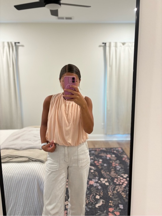 Anthropologie Tops - Anthropologie Shimmer Bubble Top Size Large
